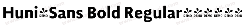 Huni_Sans Bold Regular字体转换